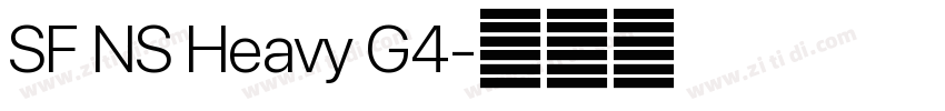 SF NS Heavy G4字体转换 SF NS Heavy G4字体转换